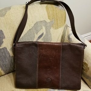 Cole Haan Leather Briefcase Laptop Messenger Bag